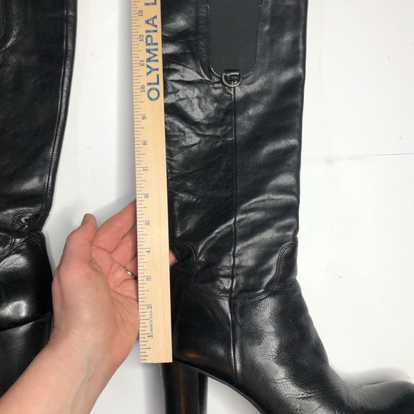 Laura Bellariva High Heel Platform Black Leather Boots Sz 39 - Picture 15 of 16